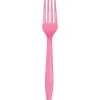 Candy Pink Premium Plastic Forks | 24ct