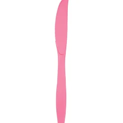 Candy Pink Premium Plastic Knives | 24ct