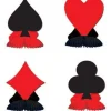 Card Suit Centerpieces | 4ct | 4.5"