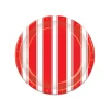 Carnival Striped Red & White 9" Paper Plates 8pk | 1ct