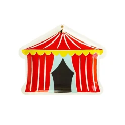 Carnival Tent Shaped Plates, 8" x 9.5" | 8 ct