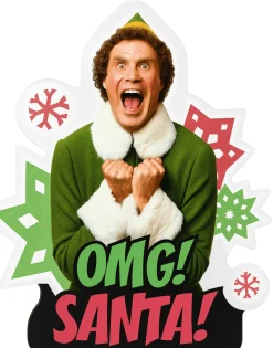 Christmas Buddy The Elf Supershape Mylar Balloon 25" x 28" | 1ct