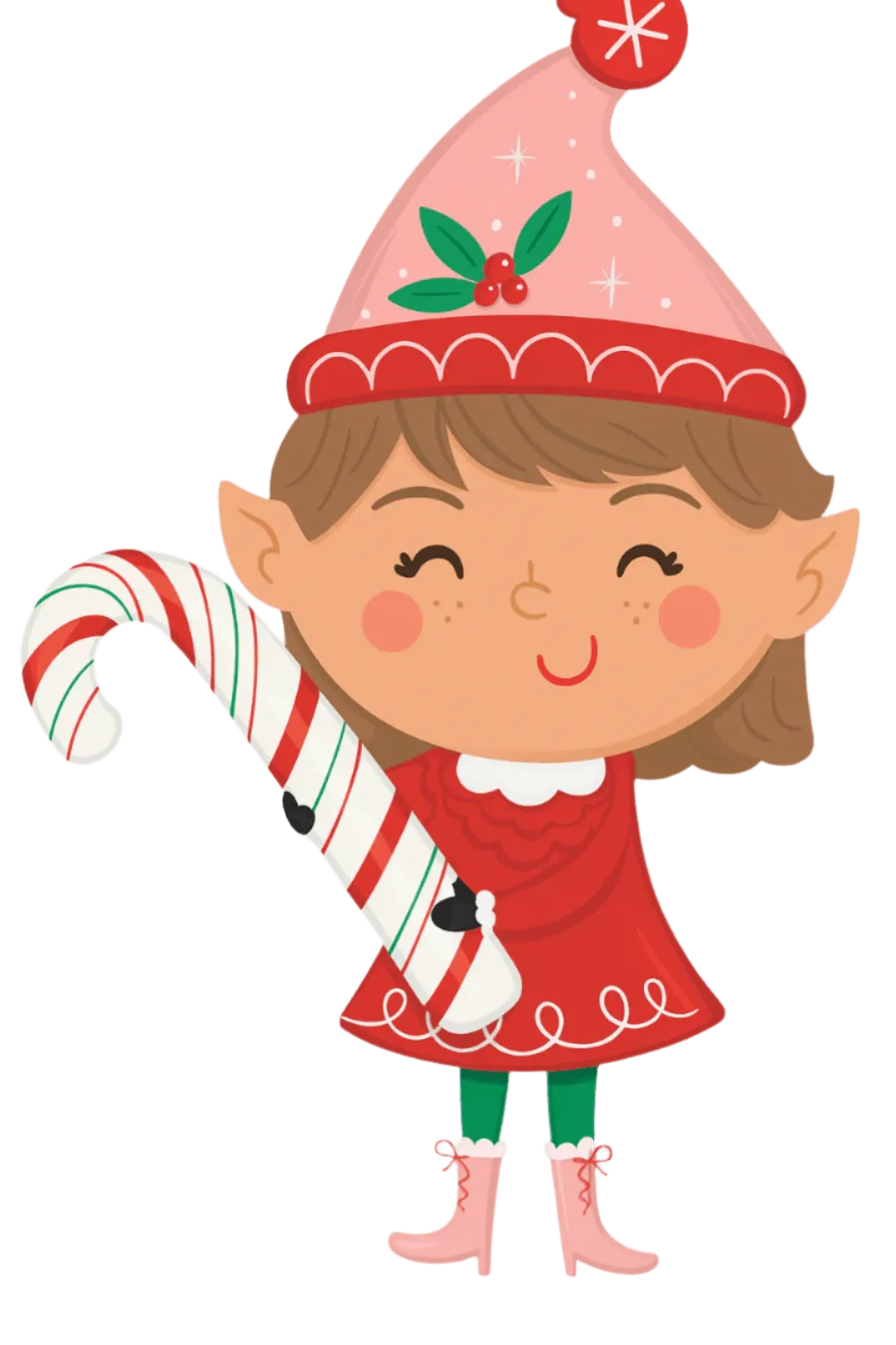 Christmas Minty Elf Supershape Mylar Balloon 26"x39" | 1ct