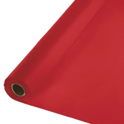 Classic Red Plastic Tablecover Roll 100'x40" | 1ct