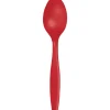 Classic Red Premium Plastic Spoons | 24ct