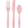Classic Pink Cutlery Assortment | 24ct