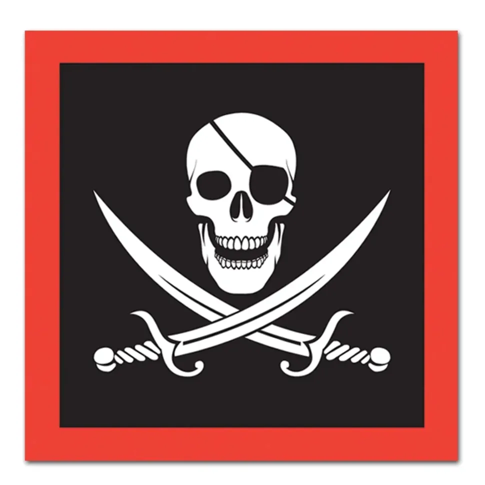 Classic Pirate Lunch Napkins | 16 ct