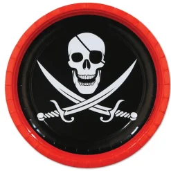 Classic Pirate Paper Plates 9" | 8 ct