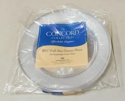 Clear 10.25" Dinner Plates | 15ct