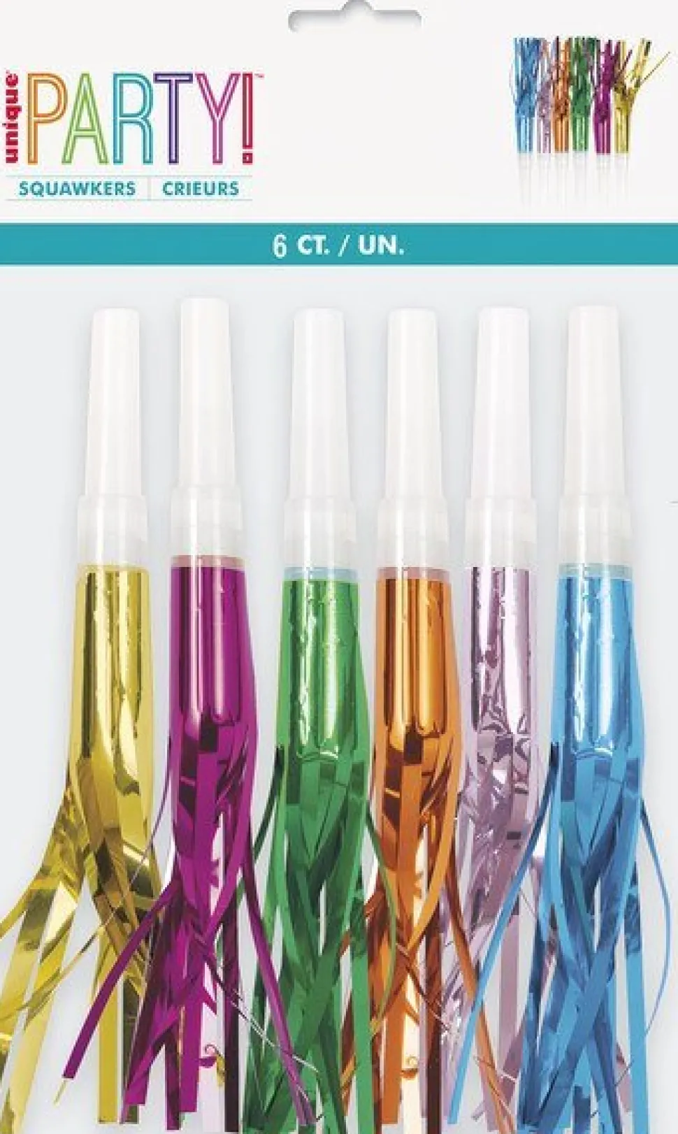 Clear Squawkers Assorted | 6ct