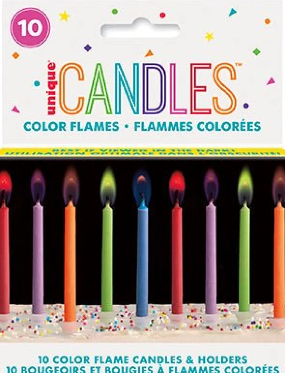 Color Flame Birthday Candles | 10ct