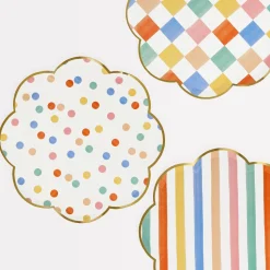 Colorful Pattern Dinner Plates | 8ct