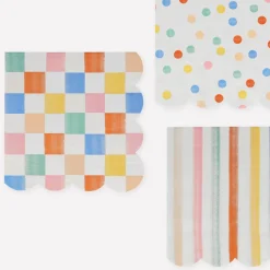 Colorful Pattern Large Napkins | 16ct