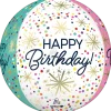 Confetti Sprinkle Birthday Orbz Balloon | 1ct