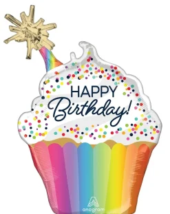 Confetti Sprinkle Birthday Super Shape Mylar Balloon 31" | 1 ct