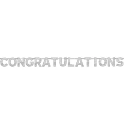 Congratulations - Large Foil Letter Banner | 1ct