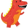 Cool Dino Supershape Mylar Balloon 24"x31" | 1ct