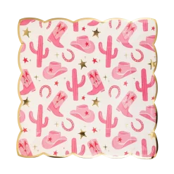 Cow Gal Pattern Paper Plate 9" | 8 ct