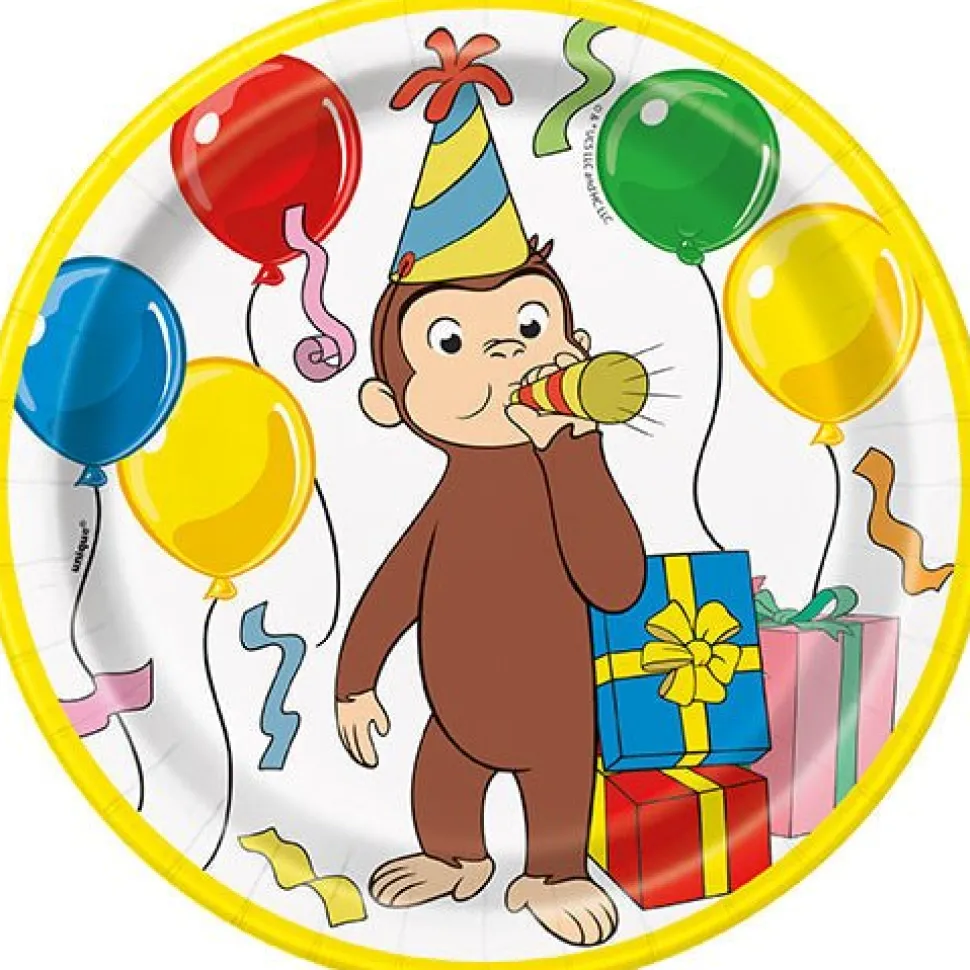 Curious George Paper Plates 7in | 8ct