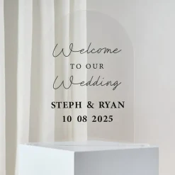 Customizable Acrylic Wedding Welcome Sign | 1ct
