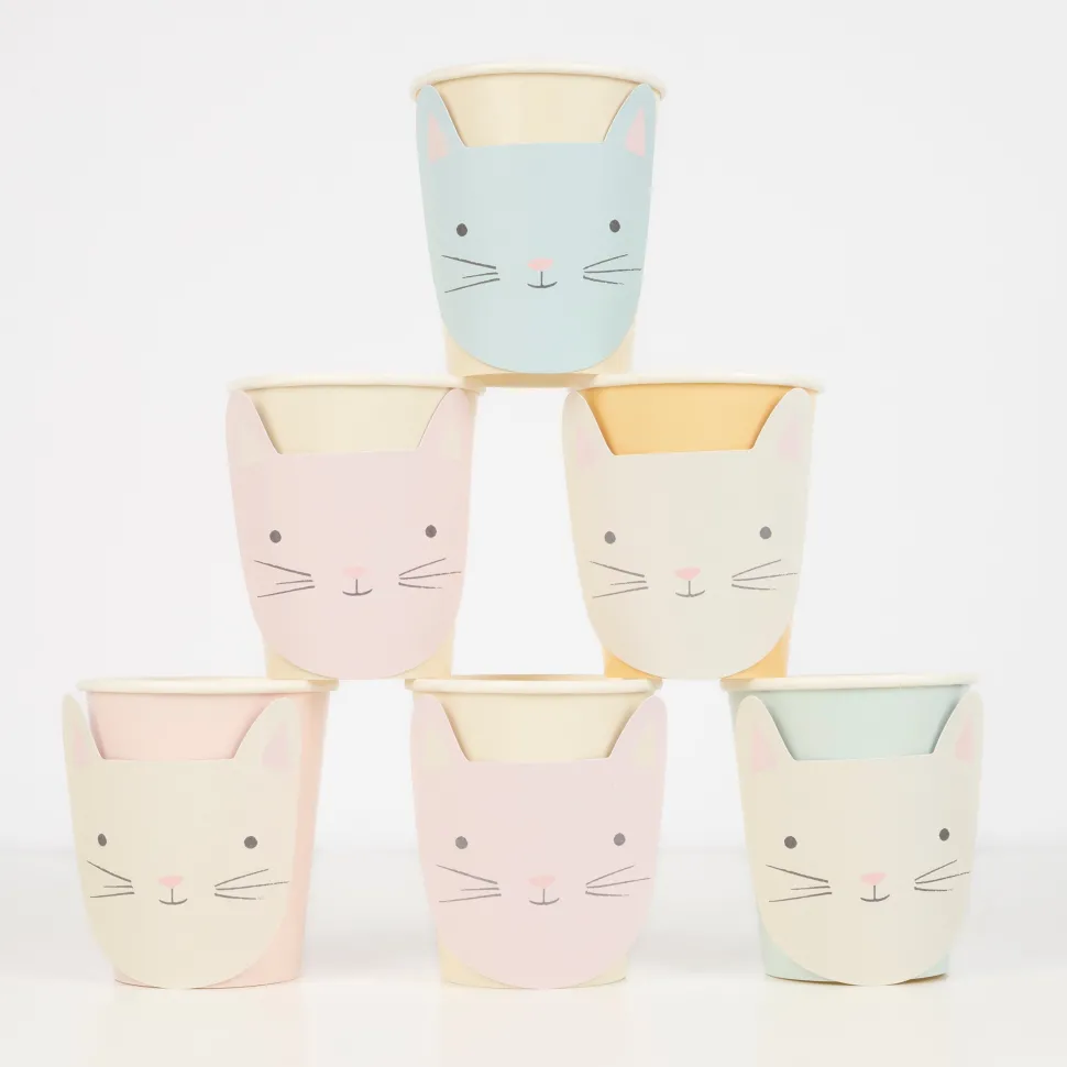 Cute Kitten Cups | 8ct