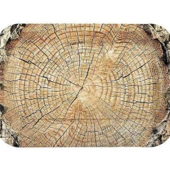 Cut Timber Rectangle Paper Plates 4pk | 1ct