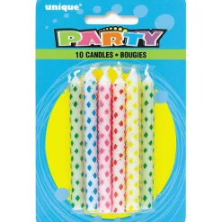 Diamond Design Birthday Candles | 10ct