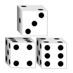 Dice Favor Boxes | 3ct | 3.25"