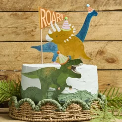 Dinosaur Card Cake Topper Set | 1ct