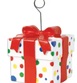 Dots Gift Box Photo/Balloon Holder | 1 ct