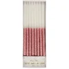 Dusky Pink Glitter Dipped Candles | 16ct