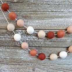 Earth Tones Pompom Garland 6ft | 1ct