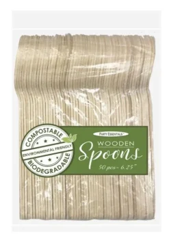 Eco Essentials Wooden Spoons | 50ct