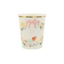 Elegant Floral Cups 9 oz. | 8 ct
