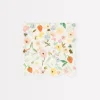 Elegant Floral Small Napkins | 16ct