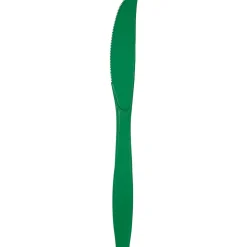 Emerald Green Plastic Knives | 24ct