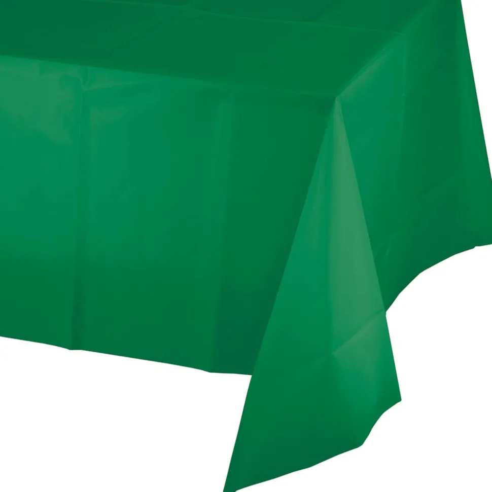 Emerald Green Plastic Tablecover 54"x108" | 1ct