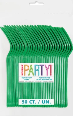 Emerald Green Premium Forks | 50ct