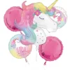 Enchanted Unicorn Foil Balloon Bouquet | 5 pcs