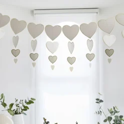 Engagement Heart Card Garland Decoration | 1ct