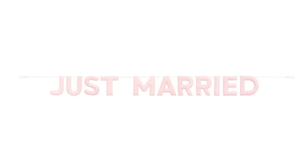 Fabric Just Married Garland | 1ct