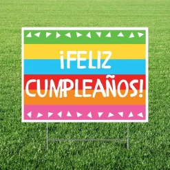 Feliz cumpleaños Yard Sign 24"x18" | 1ct