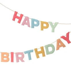 Felt Happy Birthday Garland | 1ct