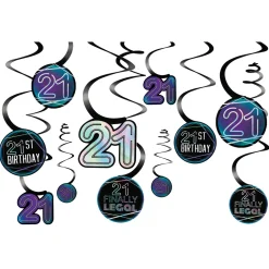 Finally 21 Spiral Decoration Pack | 12ct