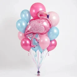 Flamingo Beach Balloon Bouquet | 17pc