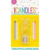 Flashing Candle Holder W/Birthday Candles #6 | 1ct