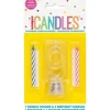Flashing Candle Holder W/Birthday Candles #9 | 1ct