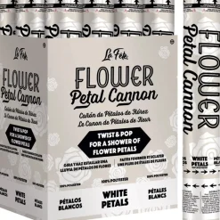 12" Flower Petal Cannon White | 1ct