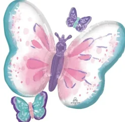 Fluttering Butterflies Supershape Balloon 29" | 1ct