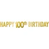 Foil Happy 100th Birthday Banner | 1ct